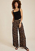 High Rise Printed Palazzo Pant | Maurices