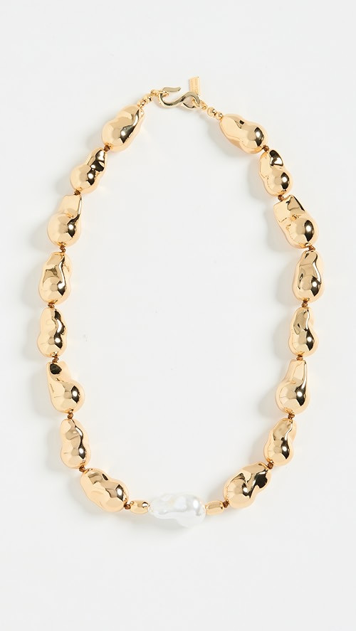 Gold Brass Nugget Necklace | Shopbop