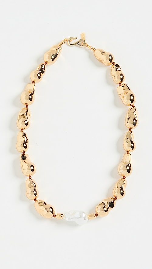 Gold Brass Nugget Necklace | Shopbop