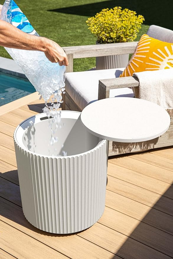 Veradek Outdoor Cooler Side Table - 2 in 1 - Designed for use as Outdoor Side Table, Patio Table,... | Amazon (US)