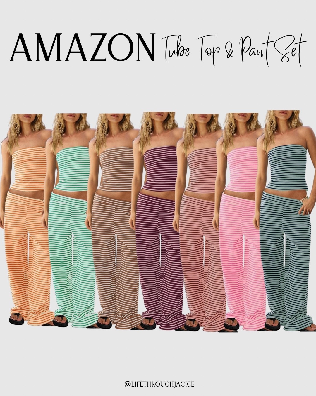 Amazon Tube Top & Pant Set @amazonfindsandfashion This set looks very similar to Free People’s set  
#sailortubetop #tubetop #stripedtubetop #loungeset #pantset #travelset #beachset #vacationset #summerset #casualoutfit #easyoitfit #LTKOver50 #momover50 #freepeoplelookalike #amazonfind


#LTKmomlife #LTKTravel #LTKootd