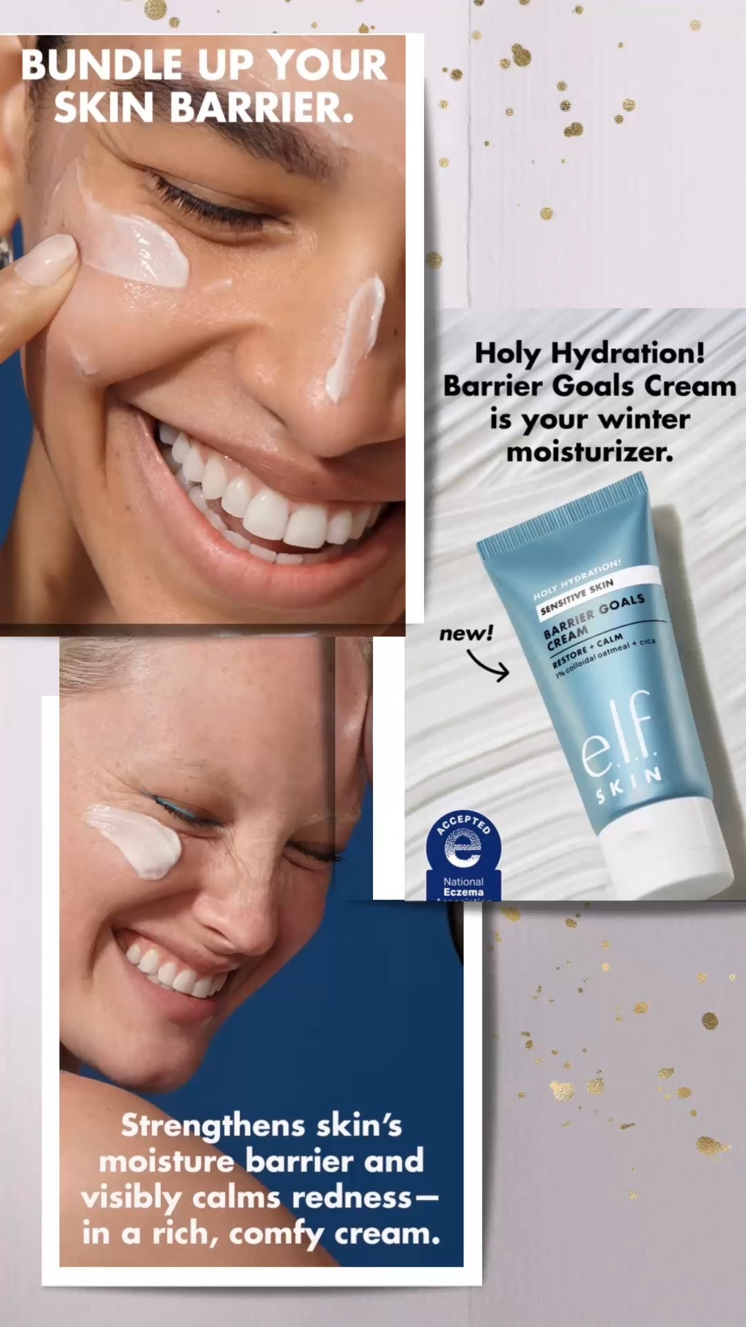 If your skin has been feeling dry or irritated lately, this is such a good winter moisturizer 🤍

The e.l.f. Holy Hydration Barrier Goals Cream helps support your skin barrier and calm redness without feeling heavy.

It’s rich but still comfortable for everyday wear 🙌

Linked here for y’all.

#LTKBeauty #LTKmorningroutine #LTKSeasonal
