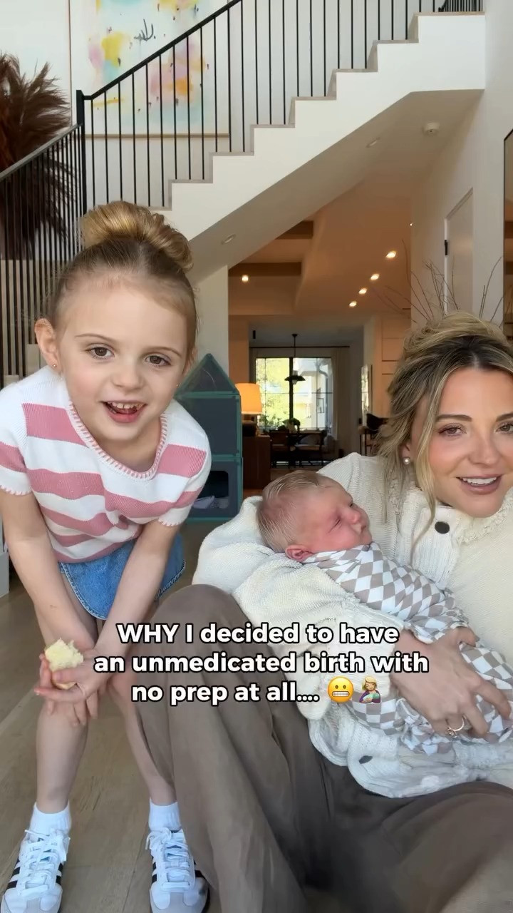 Okay soooo I did not expect my unmedicated birth videos to reach that many people lol 😂 and l’ve seen a lot of questions (and opinions) about how I chose to give birth. So I wanted to share a little more about why.

First, every birth is different and every mom gets to choose what’s best for her. For me personally, I’ve struggled with pretty intense postpartum depression in the past. Going into my 3rd birth, I was honestly desperate to try something different that might help my postpartum experience. I chose to go unmedicated... and my recovery and mental health were SO much better. Like, night and day better🙌

So that’s why I decided to do it again this time around. Is it easy in the moment? Absolutely not. But for me, the tradeoff has been worth it because my postpartum experience has been SO much smoother.

Just sharing my personal experience!♥️ 

 #LTKSeasonal #LTKBaby #LTKBump
