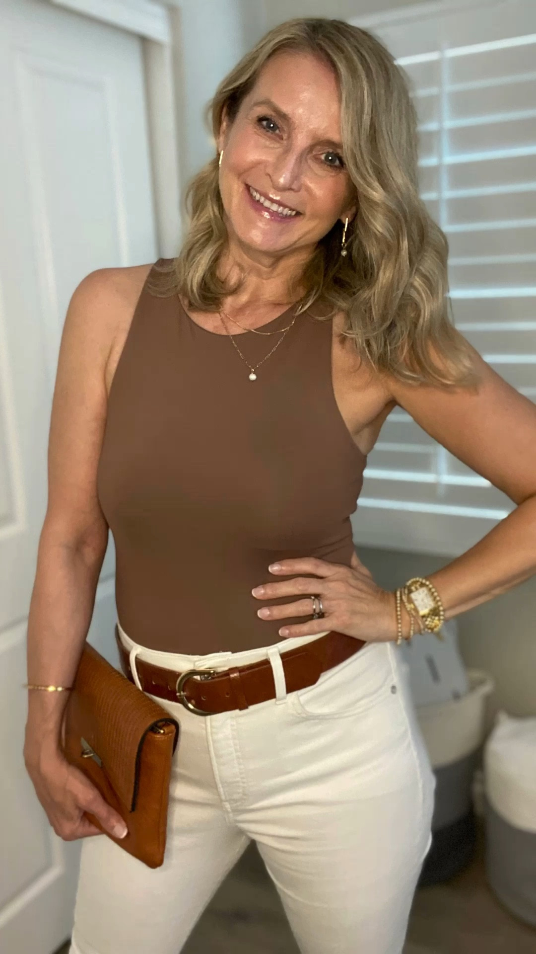I think the last time I wore a bodysuit was in my 20’s, but with a little secret garment I’m linking below, I think I’m a fan again!  

Linking this tan color bodysuit with my white pair of jeans from @express and tan accessories. 

Would you give it a try? 

All and more are linked below ⬇️ Just scroll to “Shop my Pic” and make sure to hit “Follow” to get my curated styling pics. 😘

#LTKtravelstyle #LTKvacationstyle #LTKwhitejeans #LTKtargetfinds #LTKtargettop #LTKover40style #LTKover50style #LTKmidlifestyle #LTKstylingtip #LTKsummerstyle #LTKover40fashion #LTKover50fashion #LTKgirlsnightout #LTKdatenight #LTKsummeroutfit #LTKelegsntstyle #LTKvacationoutfit #LTKunder10top #LTKexpress #LTKexpressjeans #LTKexpressfinds#LTKmidlifestyle #LTKmidlifefashion

#LTKunder50 #LTKstyletip #LTKFind