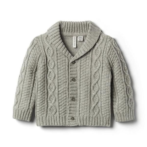 Baby Cable Knit Shawl Cardigan | Janie and Jack