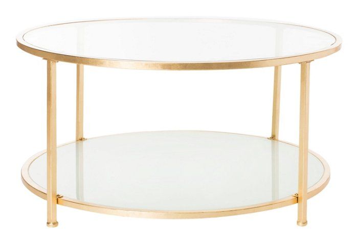 Iva Coffee Table, Gold | One Kings Lane