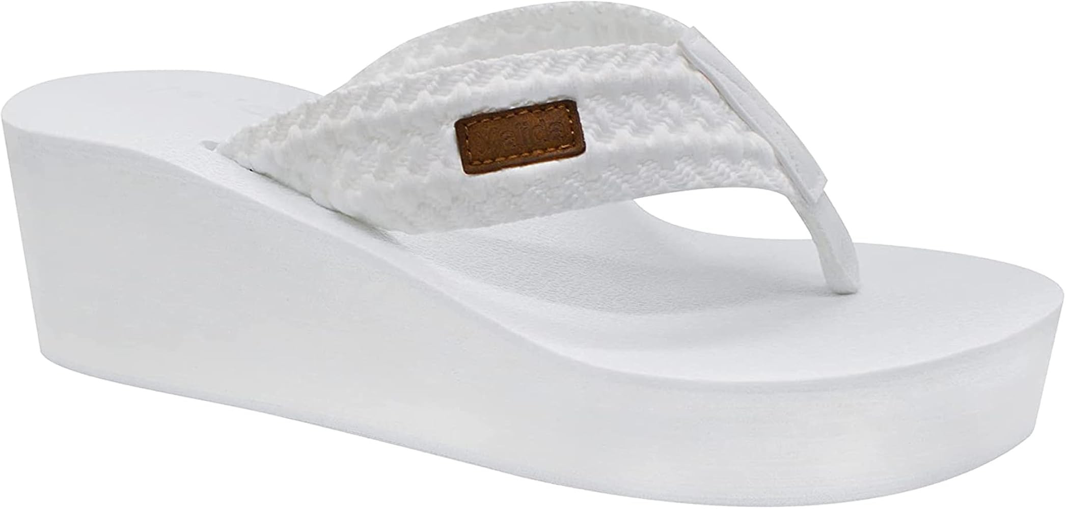 MALIDA Womens Wedge Arch Support Flip Flops Cushion Soft Rubber Midsole Platform Thong Sandals wi... | Amazon (US)