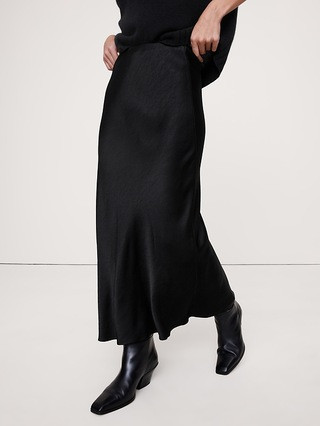 Hammered Satin Maxi Skirt | Banana Republic (US)