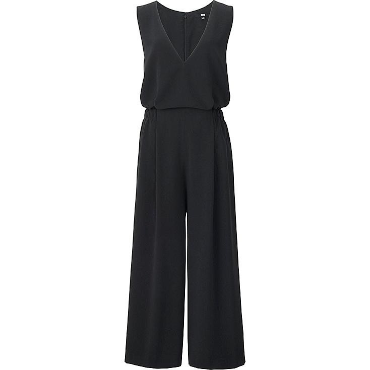 WOMEN V-NECK JUMPSUIT | UNIQLO (US)