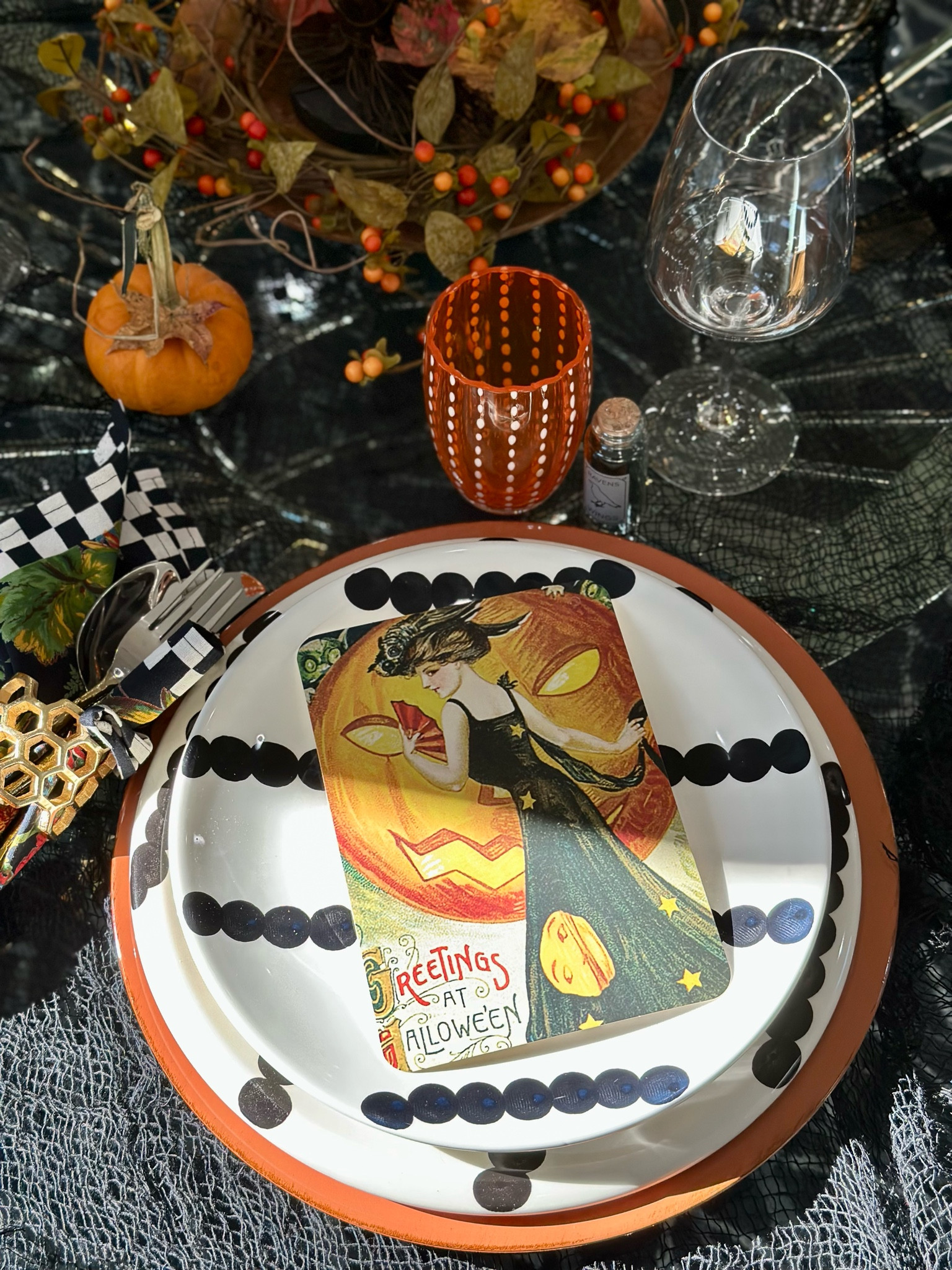 Black and white Halloween or everyday,dishes,colored glasses ,have fun with your table #setthetable #stylingtheseasons

#LTKSeasonal #LTKHalloween #LTKHoliday