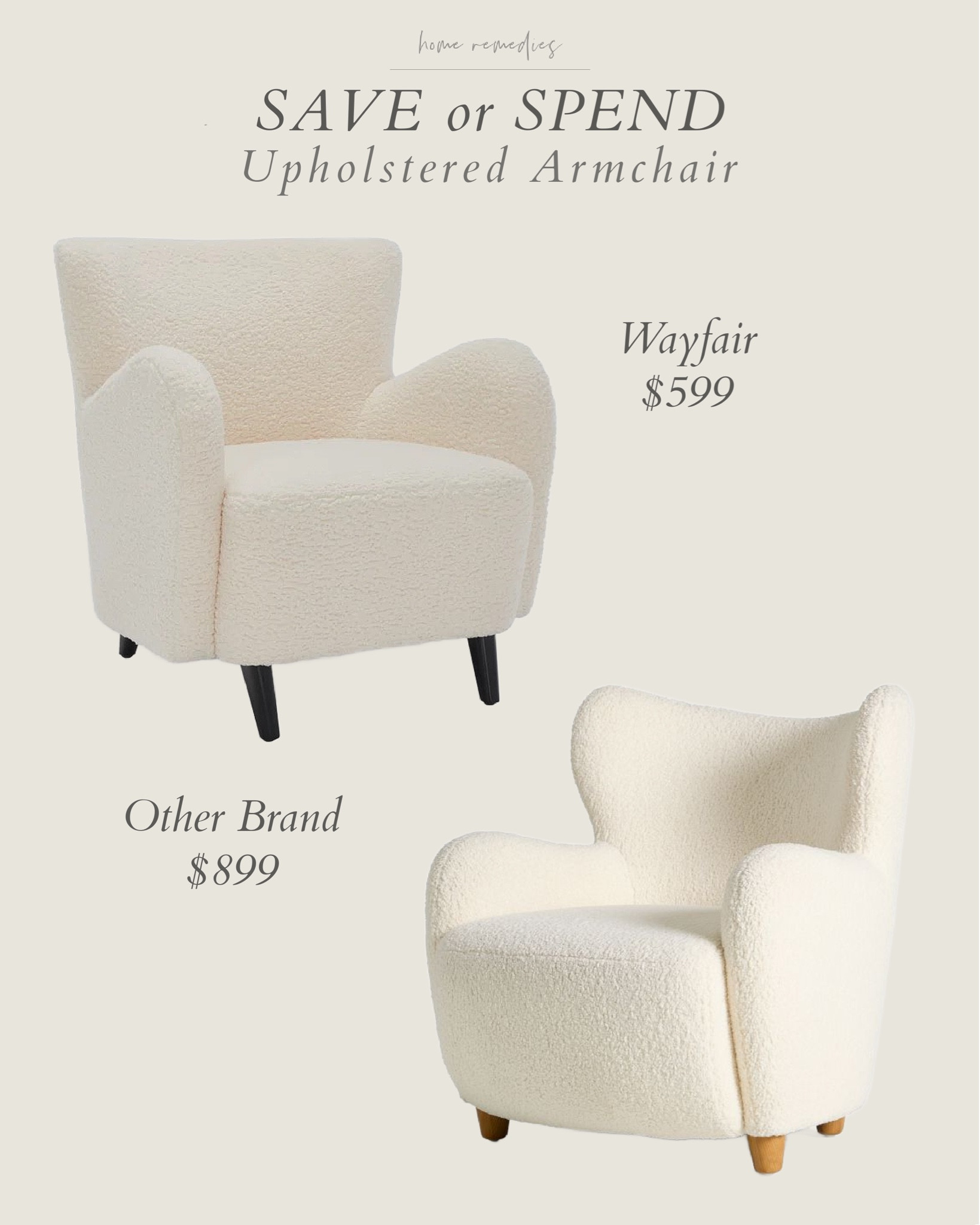Get this designer look- for less! Wayfair, living room, family room, armchair, accent chair

#LTKHome #LTKStyleTip