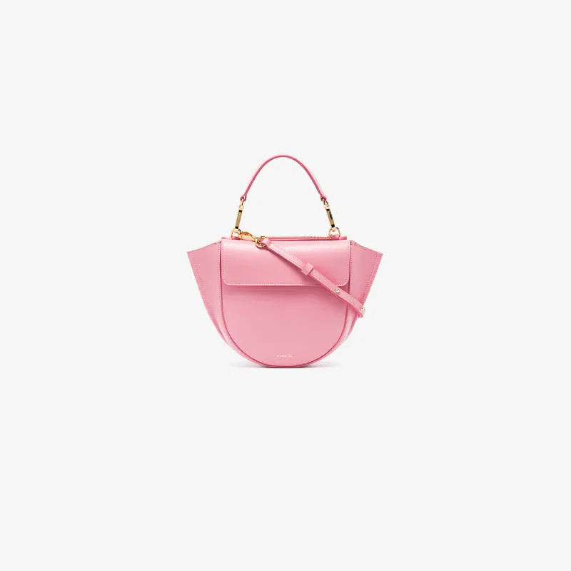 Wandler pink Hortensia mini leather shoulder bag | Browns Fashion