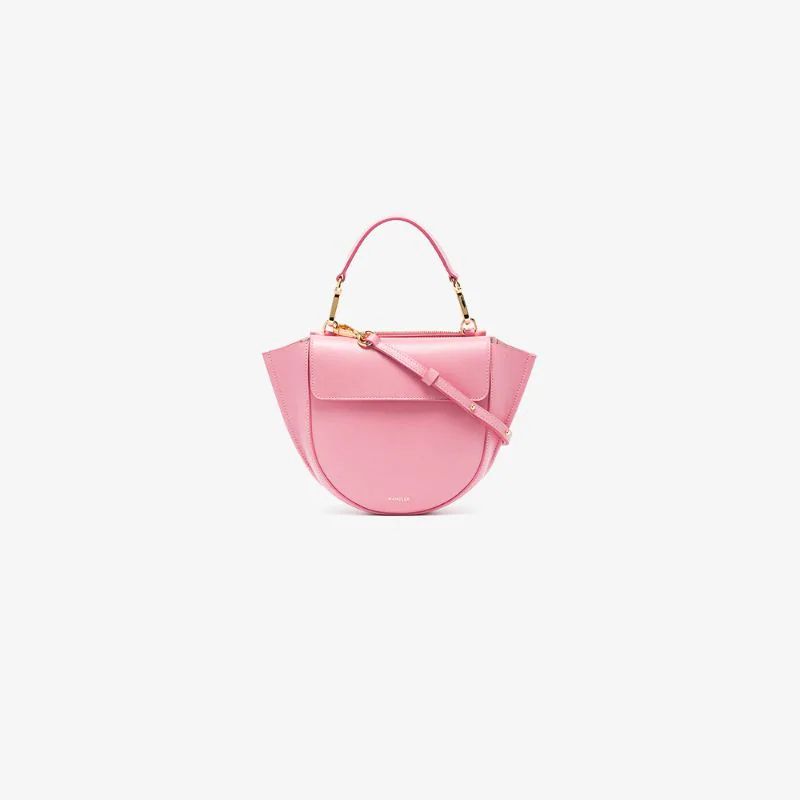 Wandler pink Hortensia mini leather shoulder bag | Browns Fashion