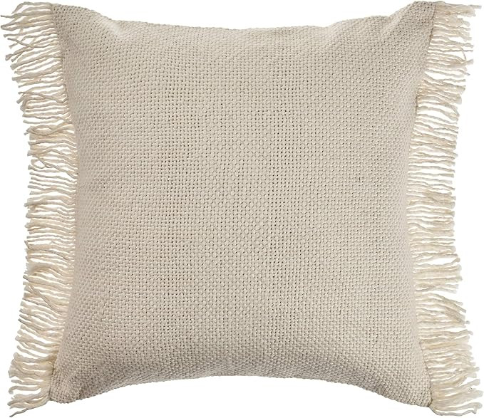 LR Home Aspen-Polyfill Throw Pillow, 20" x 20", Ivory | Amazon (US)