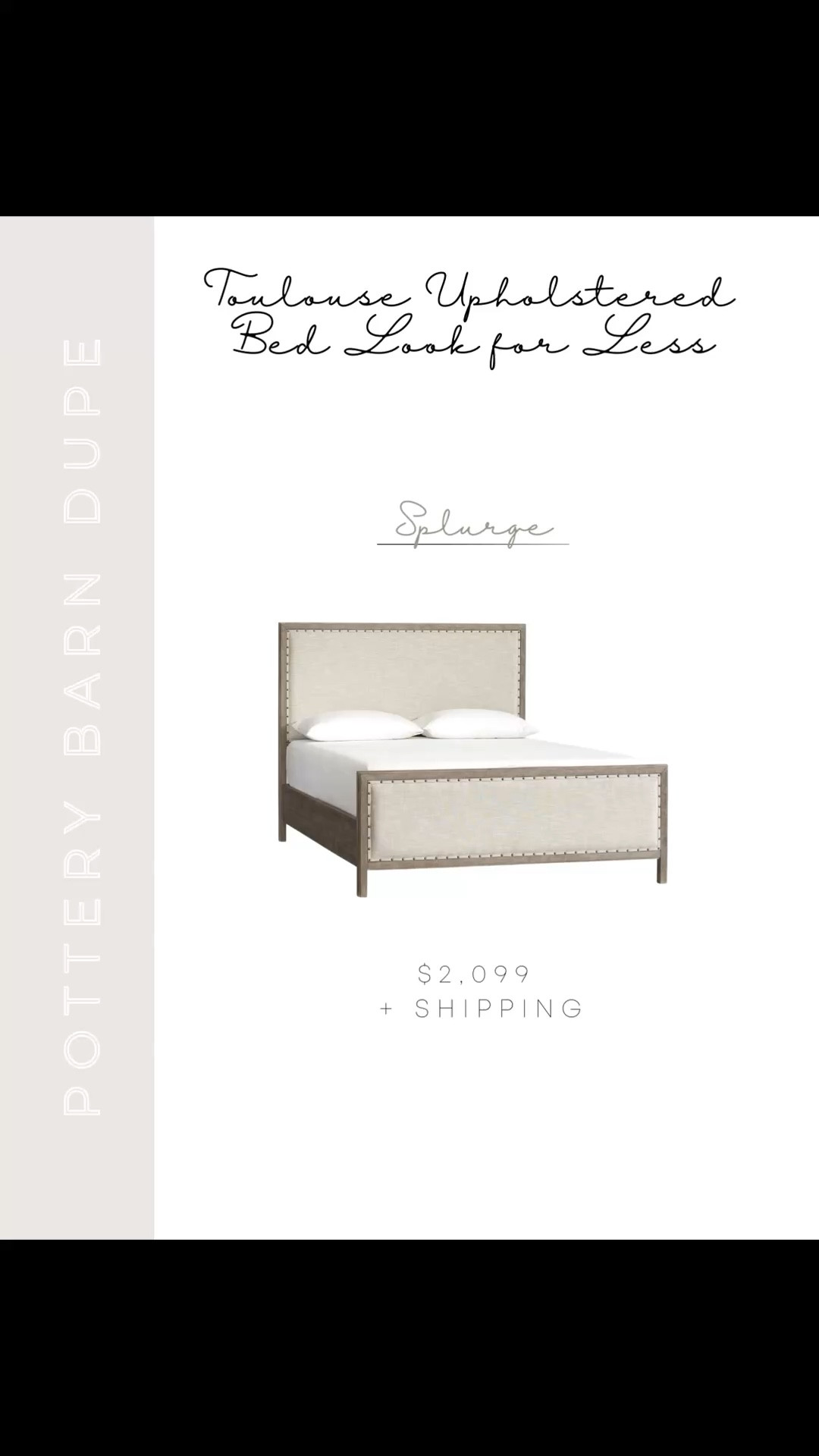 If you love the look of the Pottery Barn Toulouse bed but don’t want to spend over $2k, this look-for-less option has a very similar woven texture and classic frame.

Linking the Toulouse bed dupe along with the original so you can compare.

#LTKHome #LTKSaleAlert