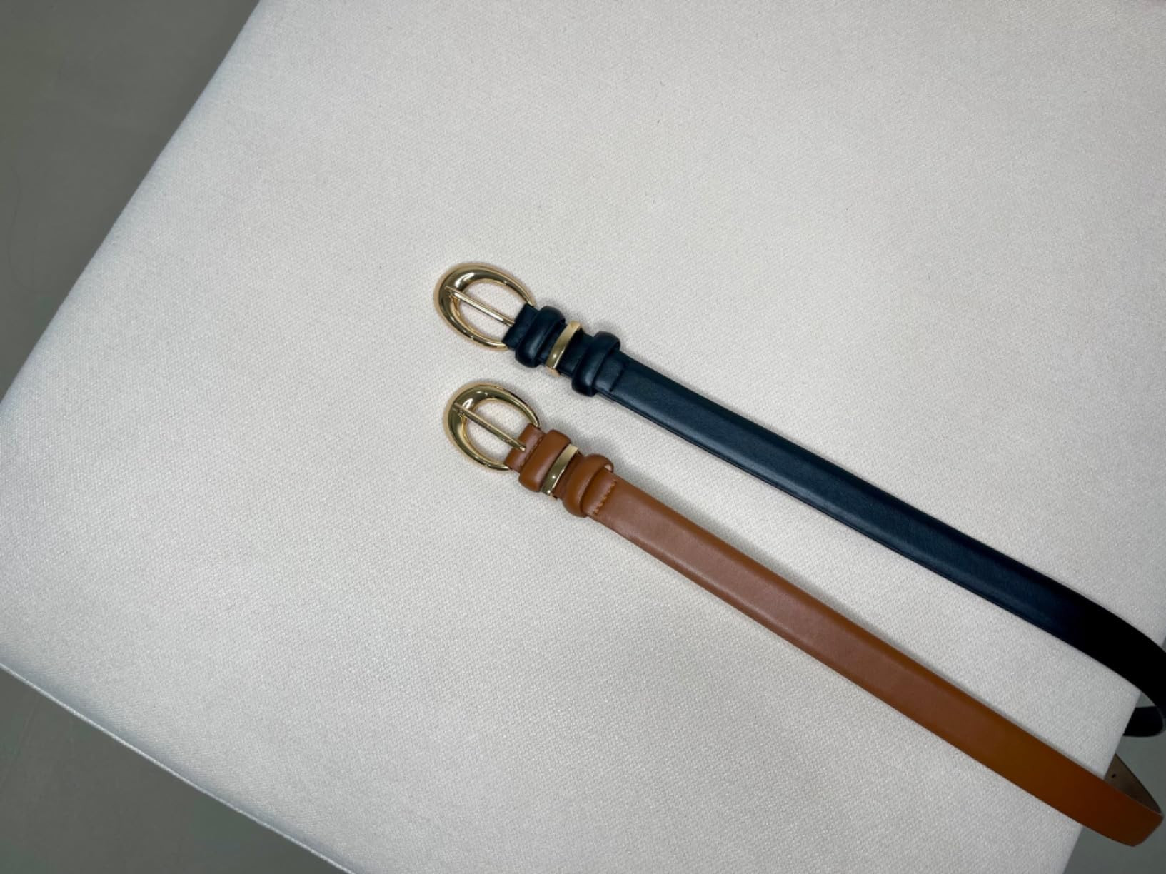 💕Versatile design: These stylish leather belts with gold buckle are perfect for pairing with j... | Amazon (US)