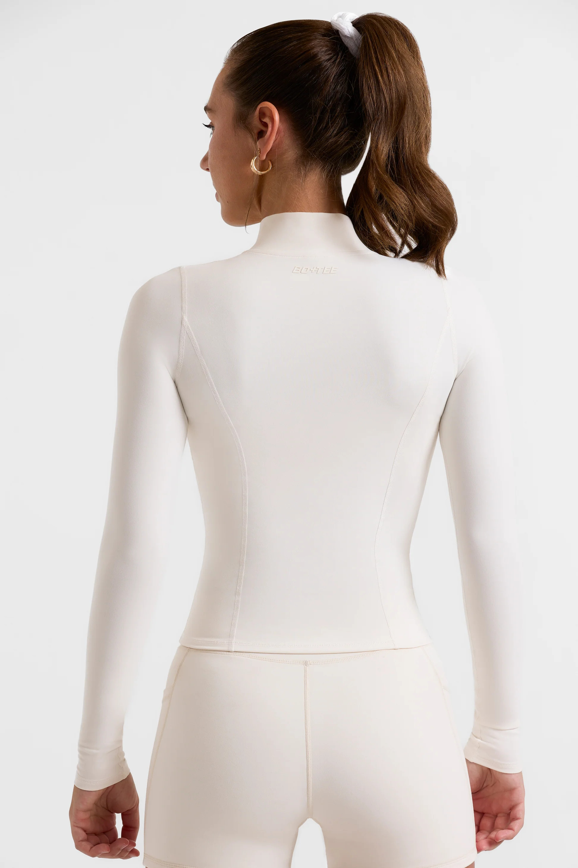 Rally - Zip Up Jacket in White | Bo+Tee