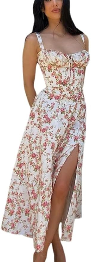 milkmaid Dress,Floral Dress,Sundresses for Women 2024-The Dress in The Market | Amazon (US)