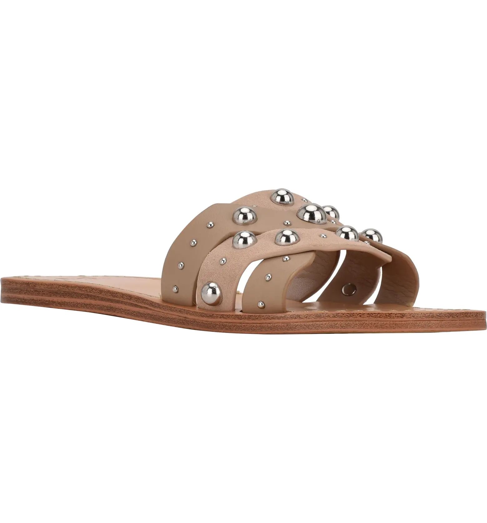 Marc Fisher LTD Paxton Stud Slide Sandal | Nordstrom | Nordstrom