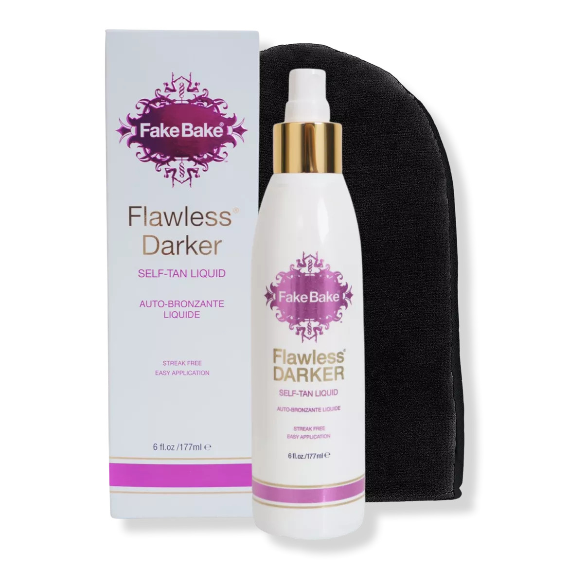 Flawless Darker Self-Tan Liquid & Professional Mitt | Ulta