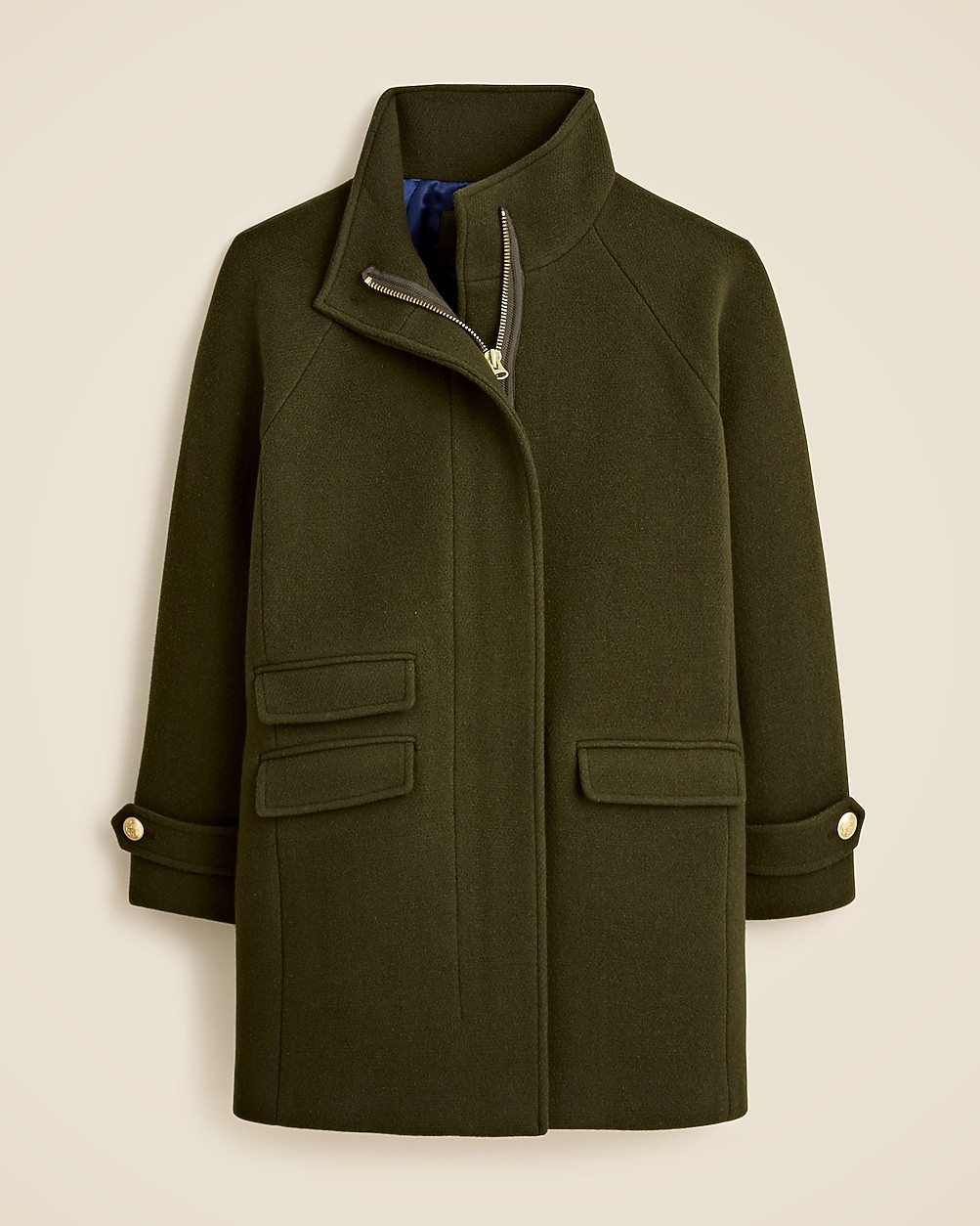 Petite Toscana coat in Italian stadium-cloth wool blend | J. Crew US