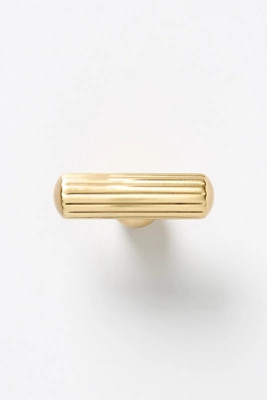 Aldina Brass Fluted Knobs, Set of 2 | Anthropologie (US)