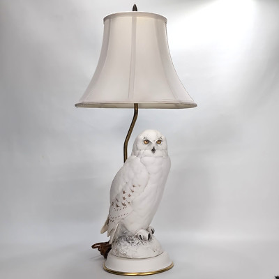 Vintage Fine Porcelain Franklin Mint Table Lamp The Snowy Owl By Raymond Watson | eBay US