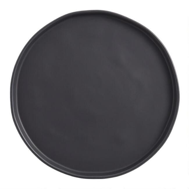 Black Organic Rim Mason Dinner Plates Set Of 6 | World Market