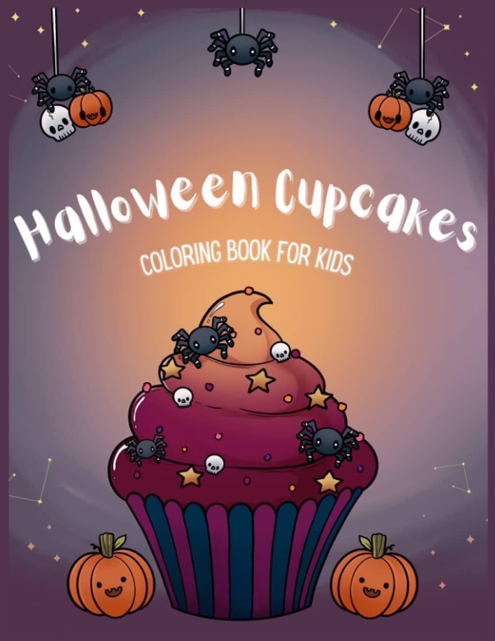 Halloween Cupcakes Coloring Book For Kids: Creepy & Sweets Kawaii Coloring Pages For Children & Teen | Amazon (US)