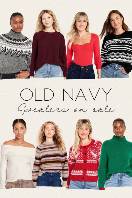 Old navy sweaters 50% off 

#LTKfindsunder50 #LTKsalealert #LTKSeasonal