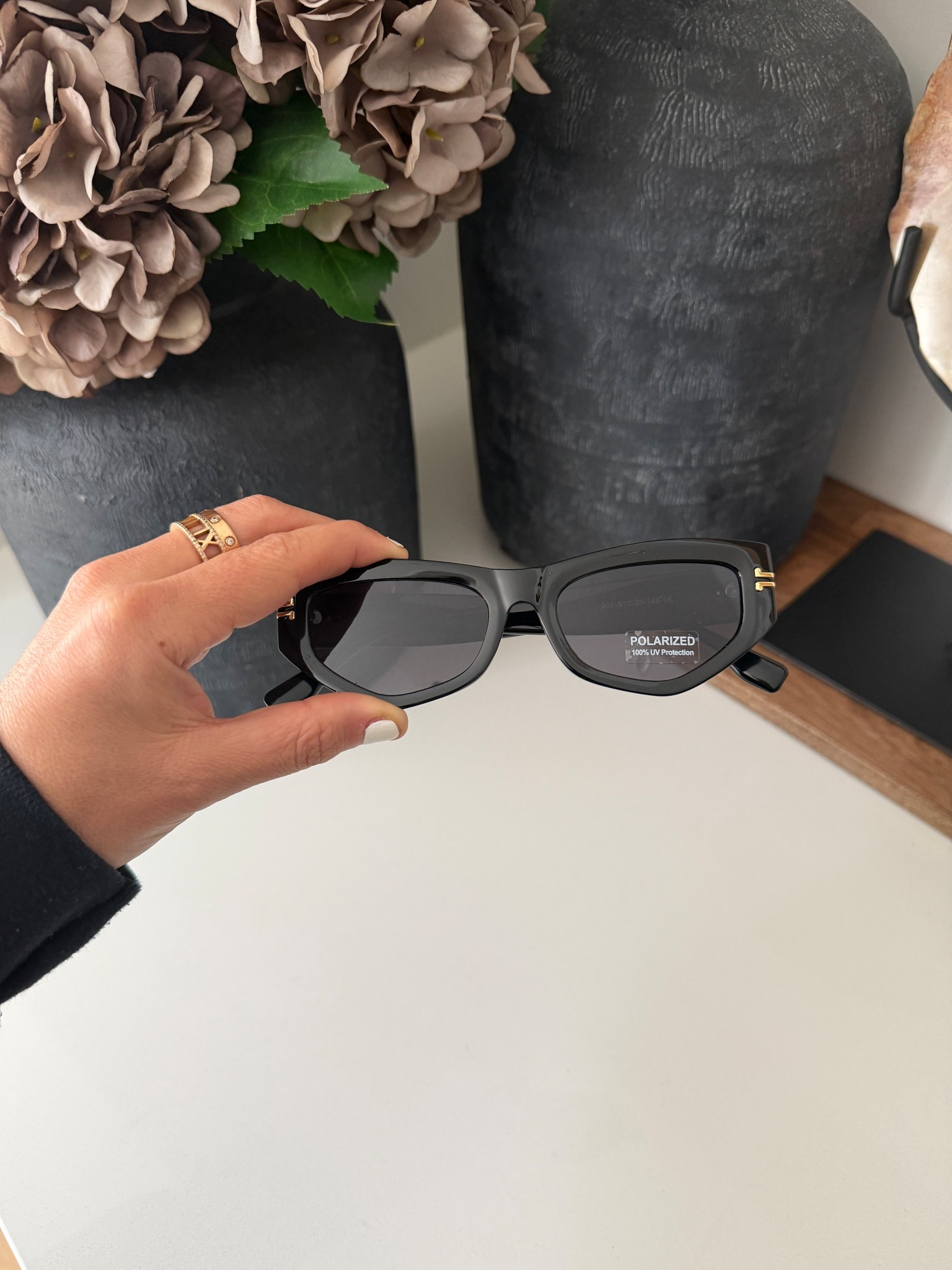 Wren 52mm Polarized Geometric Sunglasses 