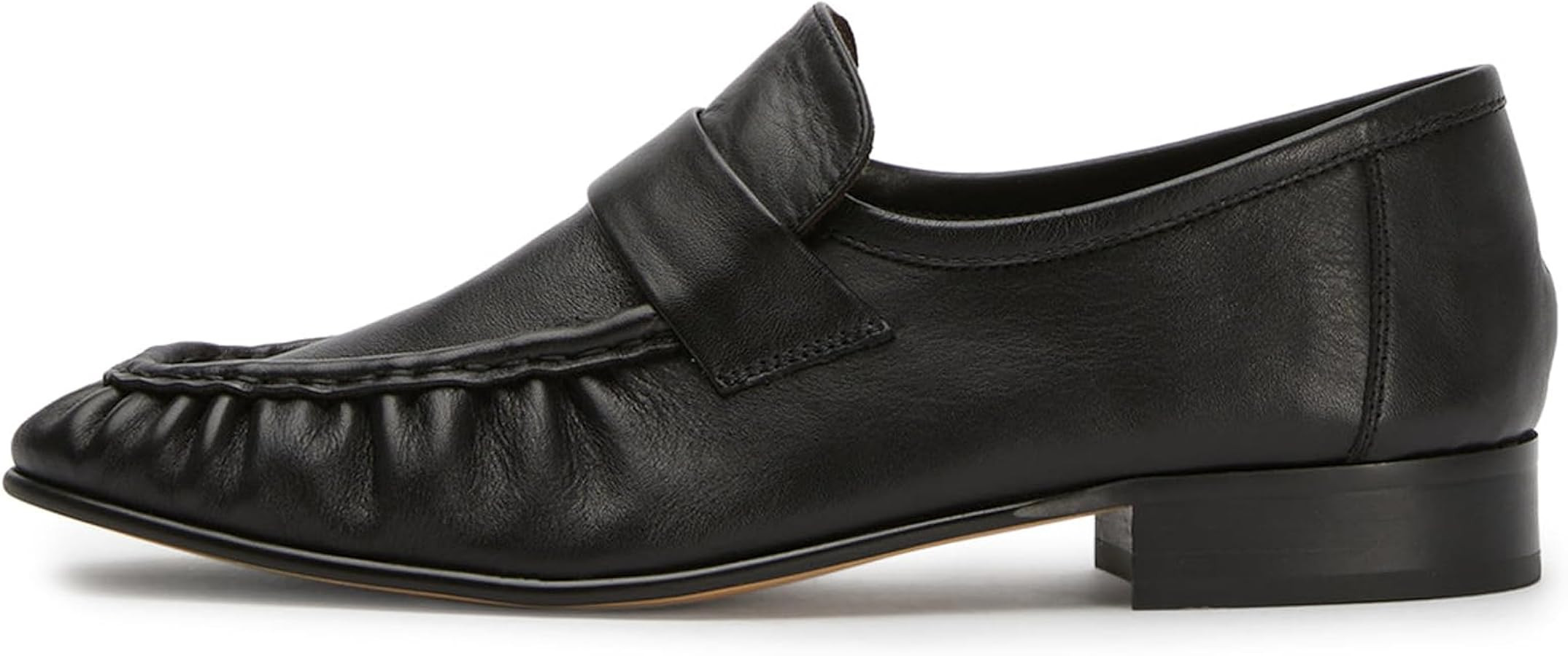 Loafers for Women Flat Shoes Chunky Heel Penny Loafers Round Toe Slip on Comfortable Dressy Shoes... | Amazon (US)