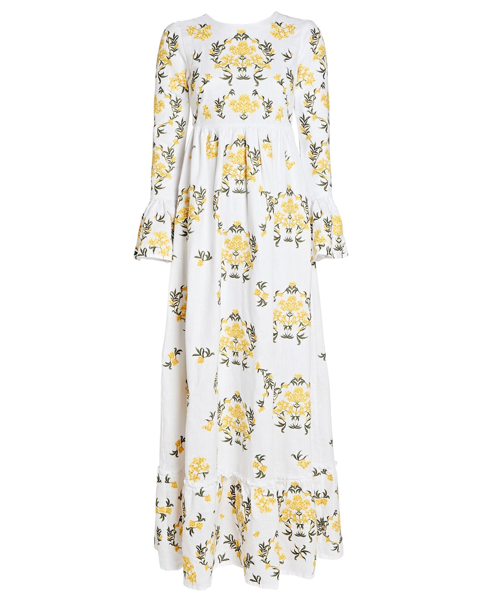 Papaya Printed Linen Maxi Dress | INTERMIX