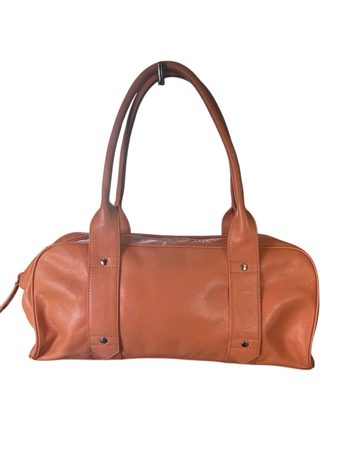 VTG Y2K peach leather east west Kenneth Cole shoulder bag purse handbag spring | eBay | eBay US