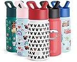 Simple Modern 14oz Disney Summit Kids Water Bottle Thermos with Straw Lid - Dishwasher Safe Vacuum I | Amazon (US)