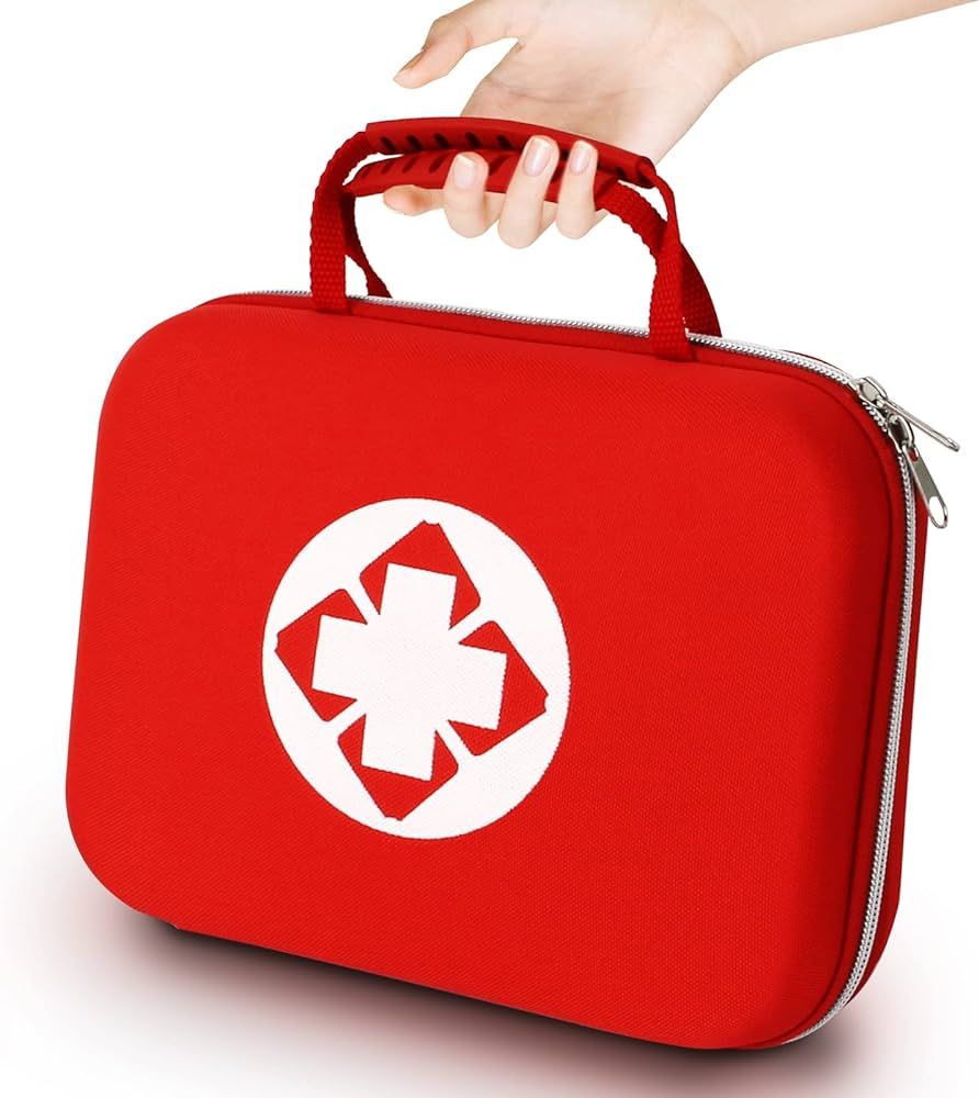 299PCS First Aid Kit Portable Red Camping Essentials Multiple Purpose Suivival Kits Plus Case Eme... | Amazon (US)