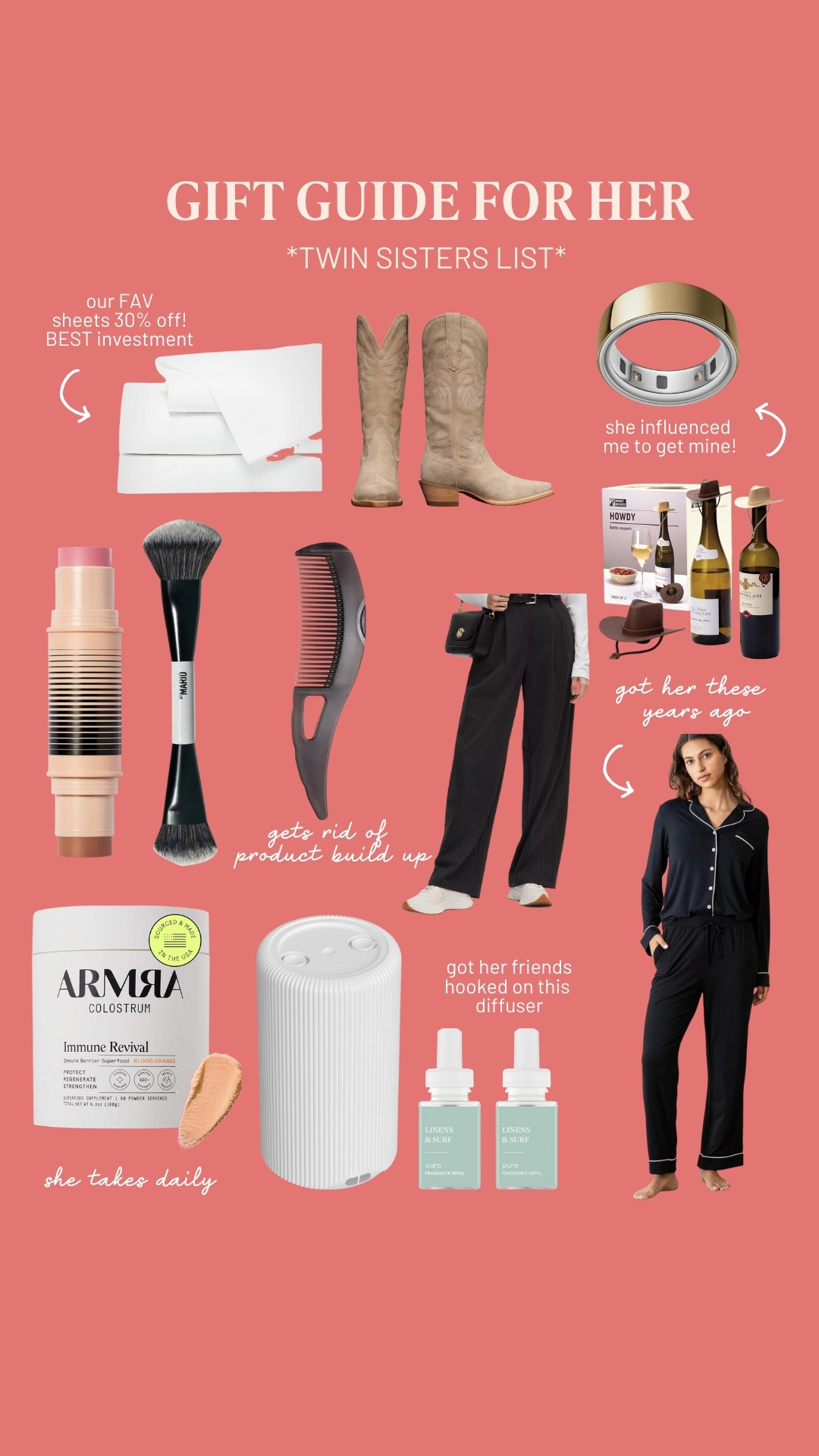 Gift guide for her, gift guide for sister 🎁🩷

#LTKHoliday #LTKGiftGuide