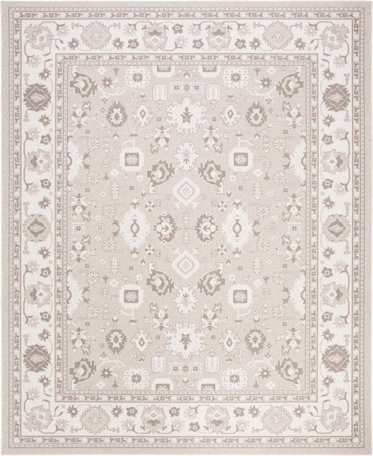 SAFAVIEH Essence Collection 8' x 10' Taupe / Natural ESS751A Traditional Wool Area Rug | Amazon (US)