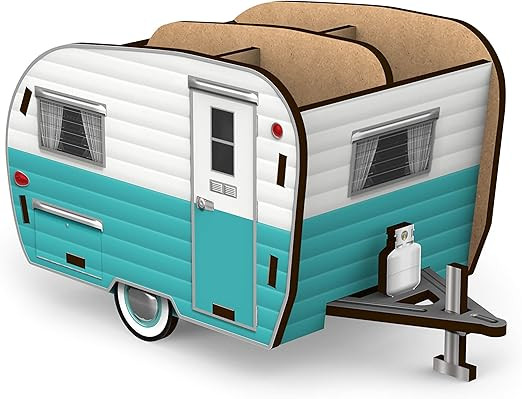 Genuine Fred Happy Camper Vintage Camper Pencil Holder, White and Blue (5242680) | Amazon (US)