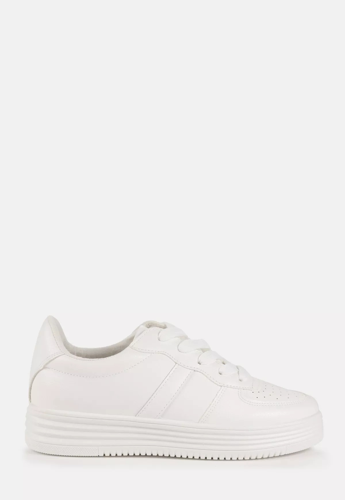 White Chunky Sole Sneakers | Missguided (US & CA)