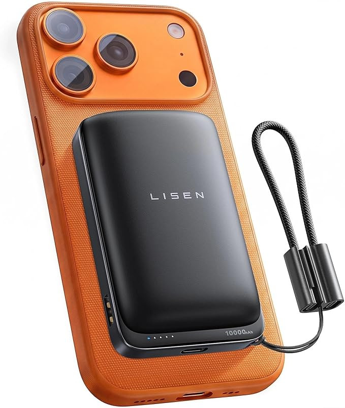 LISEN 25W for MagSafe Power Bank 10000mAh, QI2.2 Wireless Portable Charger | Amazon (US)