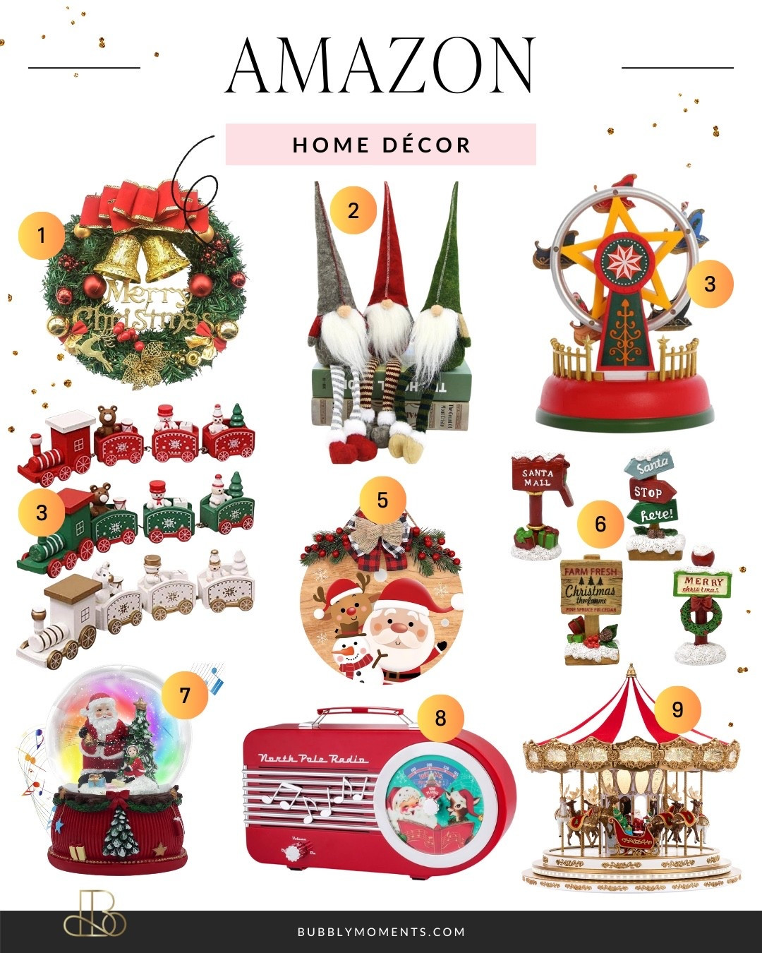 Transform your home into a Christmas wonderland! 🎅✨ Whether you’re going for cozy cabin charm, festive glam, or classic red-and-green vibes, these Amazon holiday home décor finds bring instant cheer to every corner. From whimsical accents to elegant touches, these pieces make your home feel merry, bright, and photo-ready for the holidays. 🎁🎄 Shop these must-haves to create your most magical season yet!

#AmazonHome #HolidayDecor #ChristmasDecor #LTKHome #LTKHoliday #LTKHomeDecor #AmazonFinds #ChristmasInspo #HomeDecorGoals #HolidayVibes #ChristmasStyle #LTKSeasonal #FestiveHome #AmazonHolidayFinds #LTKGiftGuide #HolidayAesthetic #WinterWonderlandDecor #ChristmasHomeInspo #MerryAndBright

#LTKStyleTip #LTKHoliday #LTKSeasonal