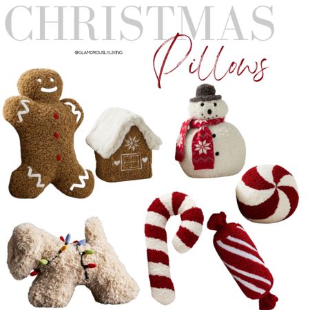 Christmas pillows! 

Christmas decor, gingerbread house, gingerbread man, snowman, candy cane, candy holiday decor, fun Christmas decor, kids Christmas, playroom Christmas decor

#LTKhome #LTKHoliday