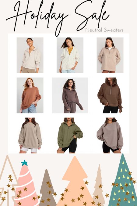 Sweater Sale #neutraltones #sweaters #hoodies #woman #cozywear #oldnavy #amazon #target #zip #oversized 

#LTKSeasonal #LTKfindsunder100 #LTKsalealert