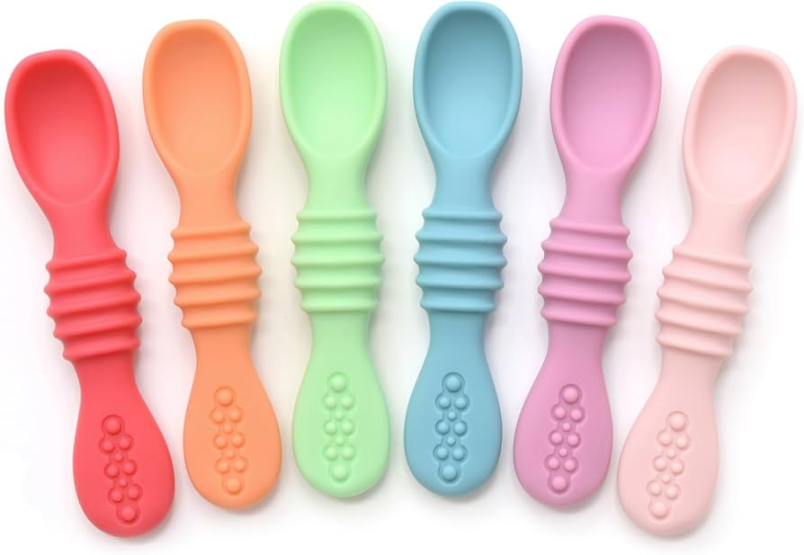PrimaStella Silicone Chew Spoon Set for Babies and Toddlers | Safety Tested | BPA Free | Microwav... | Amazon (US)