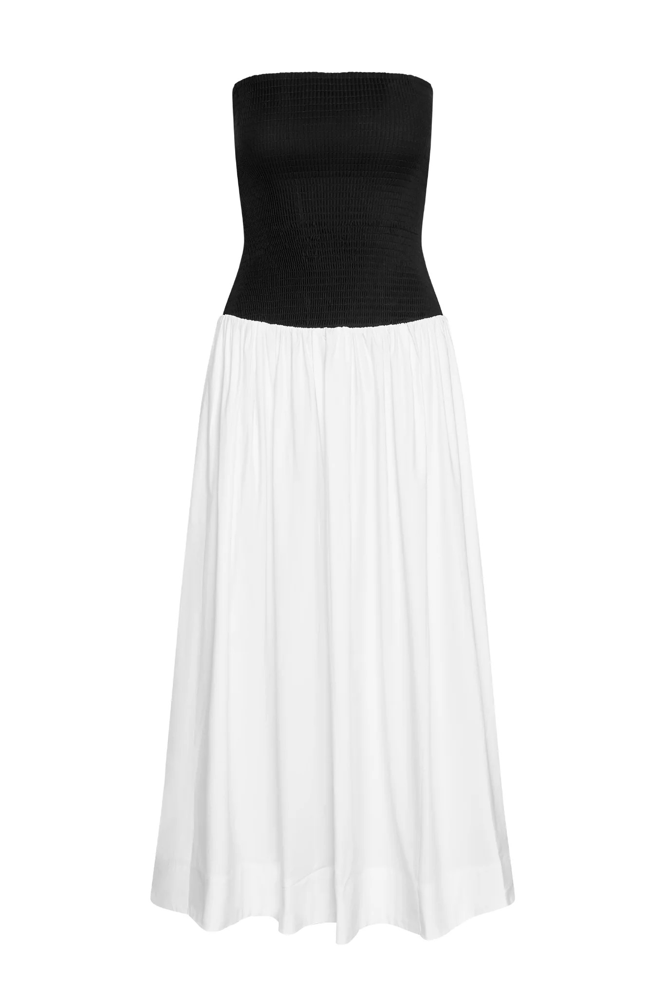 Rio Dress - White/Black | Monday Swimwear