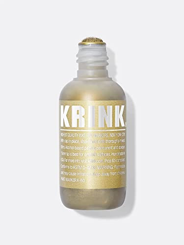 Krink K-60 Gold Paint Marker - Vibrant and Opaque Fine Art Graffiti Markers for Canvas Metal Glas... | Amazon (US)