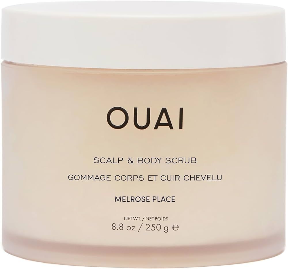 OUAI Scalp & Body Scrub - Foaming Coconut Oil Sugar Scrub and Gentle Scalp Exfoliator Cleanses, R... | Amazon (US)