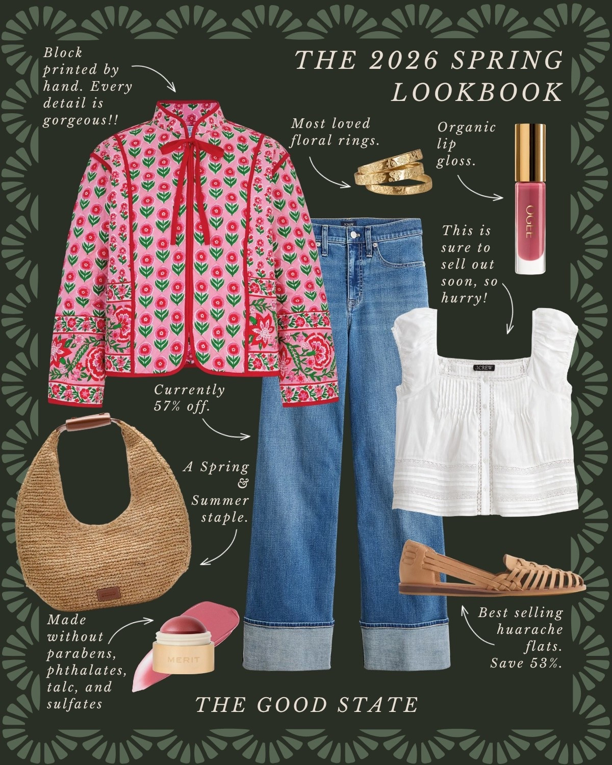 This Spring we are saying YES to happy colors!! We are saying yes to more prints and patterns. Yes to having fun getting dressed! This Lookbook is for the Spring girlies that are saying yes with me! The ones longing for the warmth of sunshine on their skin and a cool breeze blowing through their hair. Shorts and a sweatshirt weather. A flowy dress and a light cardigan. This is for the ladies counting down the days until the farmers market opens back up. The ones who love early mornings at the market—flaky croissant in one hand and a rosemary latte in the other. This is for the ones who can’t resist a bouquet of fresh flowers and are trying to figure out how to grow their own cut flower garden at home (🙋🏼‍♀️). For the ones who spend the golden evenings having a picnic with friends. For the people (like me) who always have a picnic blanket in their car. This is for the girlies love allllll things gingham, their trusty ball cap, pops of color and who firmly believe you can’t have too many neck scarves or bandanas. For the ones who love feminine details like lace trim, dainty florals and ruffles. This Spring may we slow down, breathe deep, embrace the life all around and romanticize the seemingly ordinary moments🌼

#LTKSaleAlert #LTKootd #LTKActive