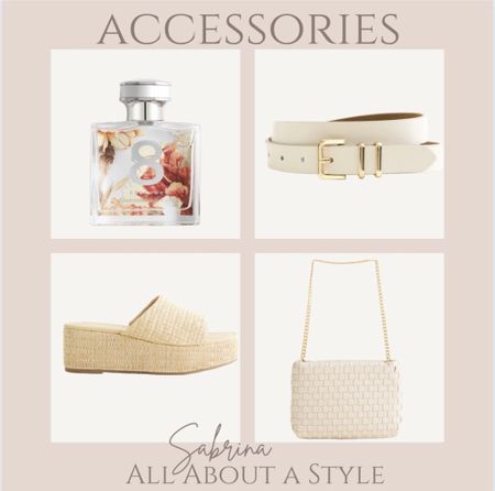 Must have accessories. #perfume #sandals #belt #purse

Follow my shop @AllAboutaStyle on the @shop.LTK app to shop this post and get my exclusive app-only content!

#liketkit 
@shop.ltk
https://liketk.it/4wJci

#LTKitbag #LTKshoecrush #LTKstyletip
